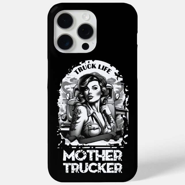 Mother Trucker Case-Mate iPhone Case (Back)