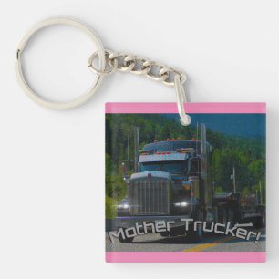 Mother Trucker! Female Driver Series Key Ring
