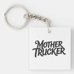 Mother Trucker Hat Key Ring