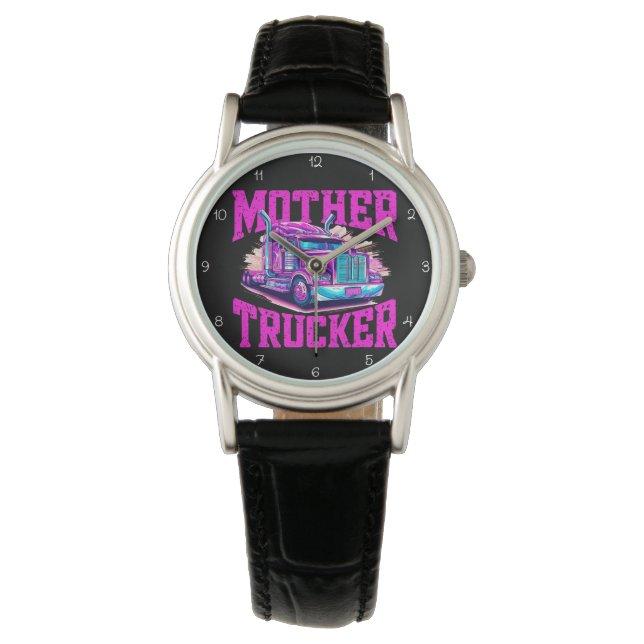 Mother Trucker: Purple Pink Attitude Watch (Front)