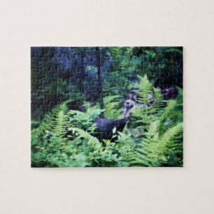 Mother Turkey in Ferns Puzzle
