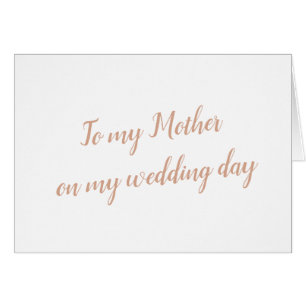 Mother Wedding Card