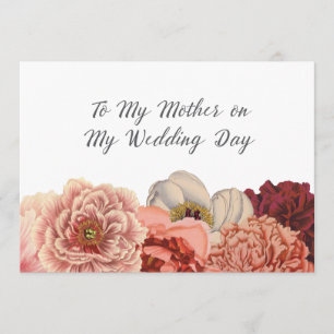 Mother Wedding Day Thank You Card