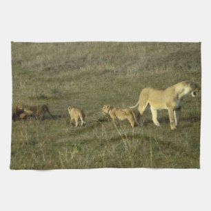 MOTHER WILD CAT TEA TOWEL