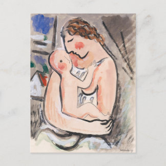"Mother with a Child" by Galanda Postcard