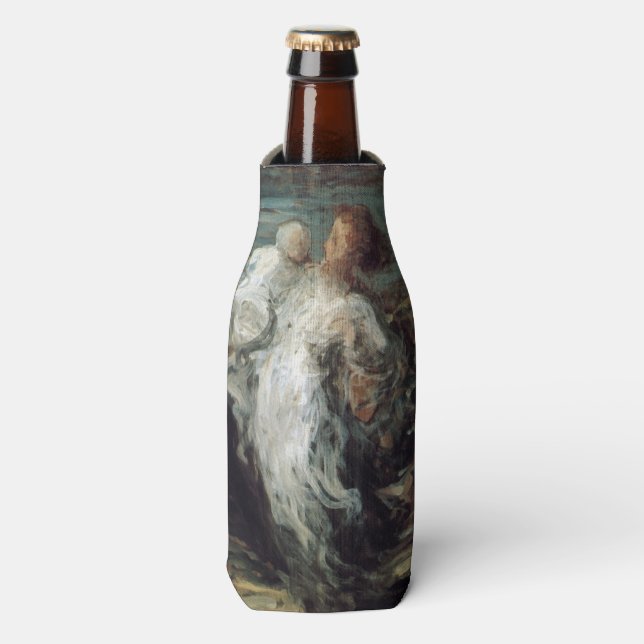 “Mother with Child” custom monogram bottle cooler (Bottle Front)