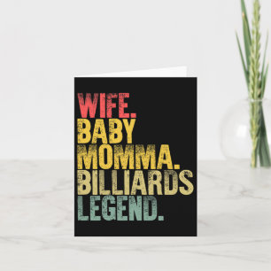 Mother Women Funny Shirt Wife Ba Card