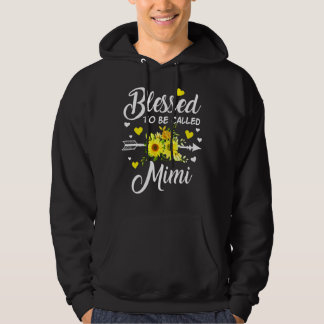 Mother Womens Blessed To Be Called Mimi Mothers Da Hoodie