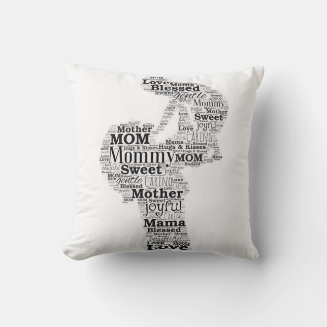 Mother Word Art Cushion (Front)