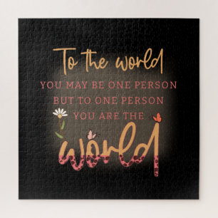 Mother You Are The World Jigsaw Puzzle