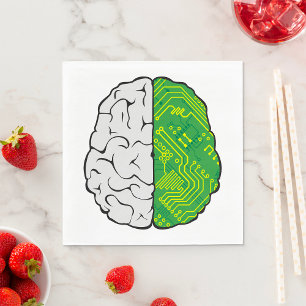 Motherboard Brain Napkin