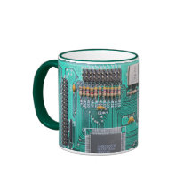 Motherboard, circuit board photo, computer nerd