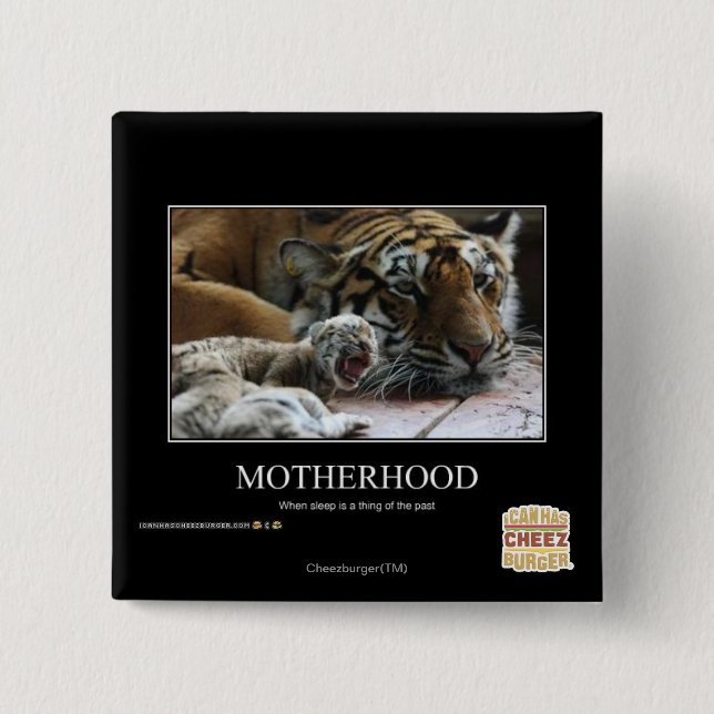 Motherhood 15 Cm Square Badge (Front)