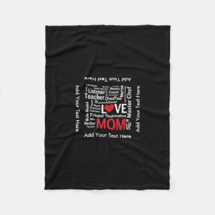 Motherhood - All the Amazing Things Mothers Do Fleece Blanket