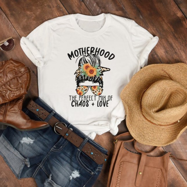 Motherhood Chaos and Love T-Shirt (Creator Uploaded)