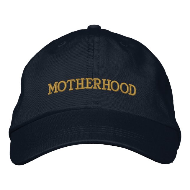 MOTHERHOOD EMBROIDERED HAT (Front)