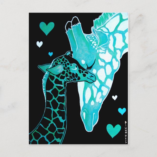 Motherhood: Giraffes Postcard (Front)