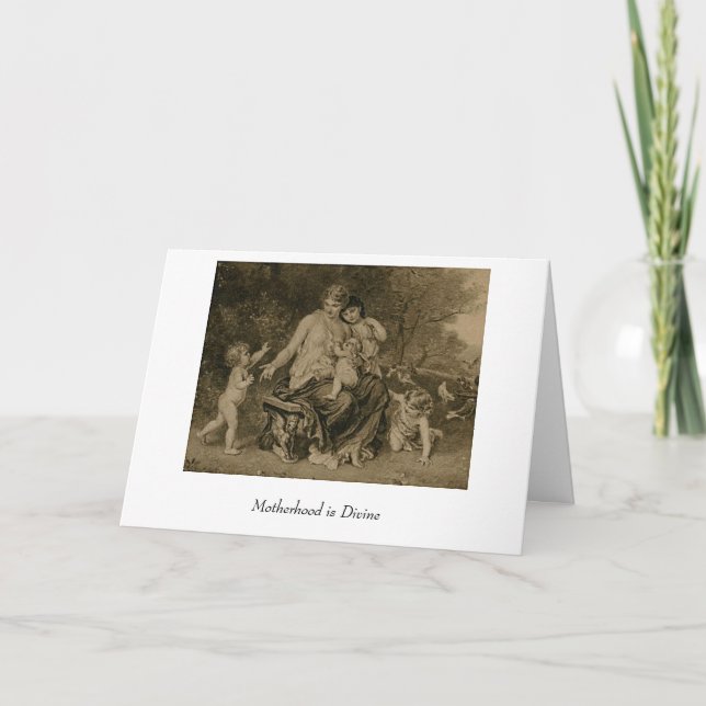 Motherhood is Divine Card (Front)