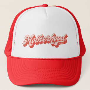 Motherhood Retro Funny Mother's Day  Trucker Hat