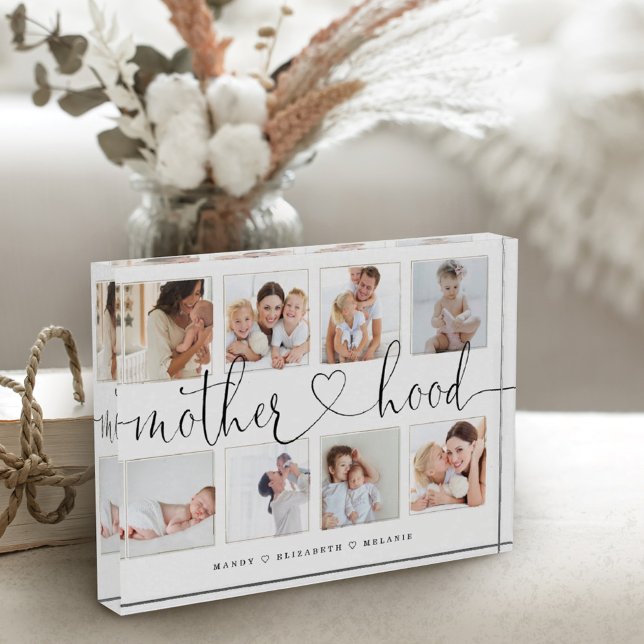Motherhood Script | Gift For Mothers Photo Collage (Creator Uploaded)