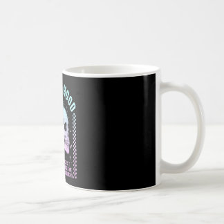 Motherhood social club skull mum floral retro coffee mug