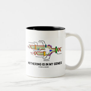 Mothering Is In My Genes (DNA Replication) Two-Tone Coffee Mug
