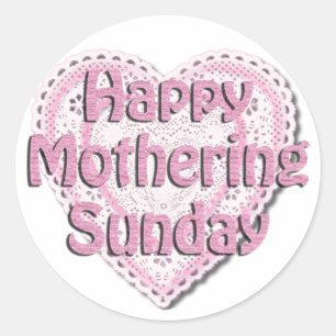 Mothering Sunday Classic Round Sticker