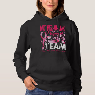 MotherInLaw Support Team Breast Cancer Awareness B Hoodie