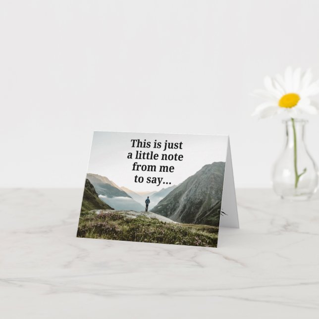 Motherless Mother's Day - Simple Note, Mountain Card (Small Plant)