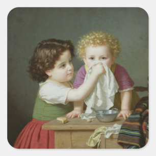 Motherly Instinct, 1872 Square Sticker
