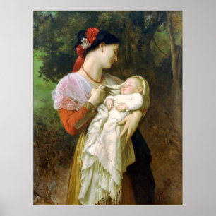 Motherly Love Bouguereau Fine Art Poster