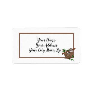 Motherly Sloth Love Label