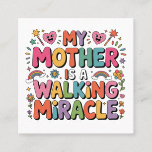Mothers Are Angels Who Lift Us When Our Wings Square Business Card