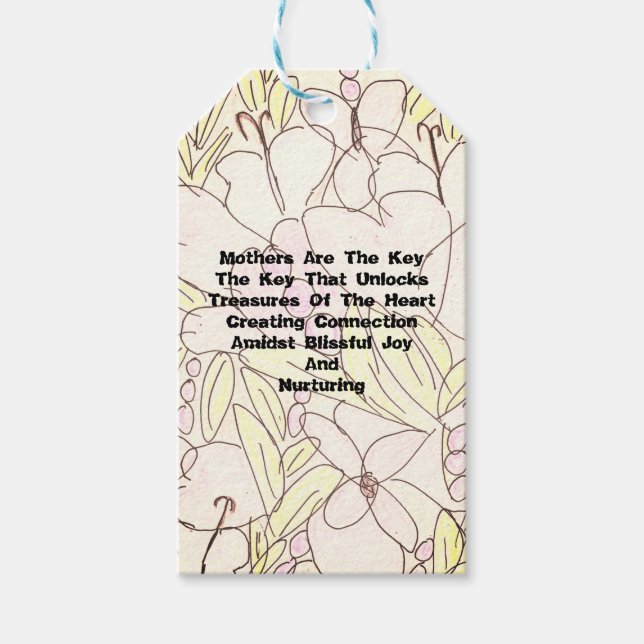 Mothers Are The Key  Gift Tags (Front)