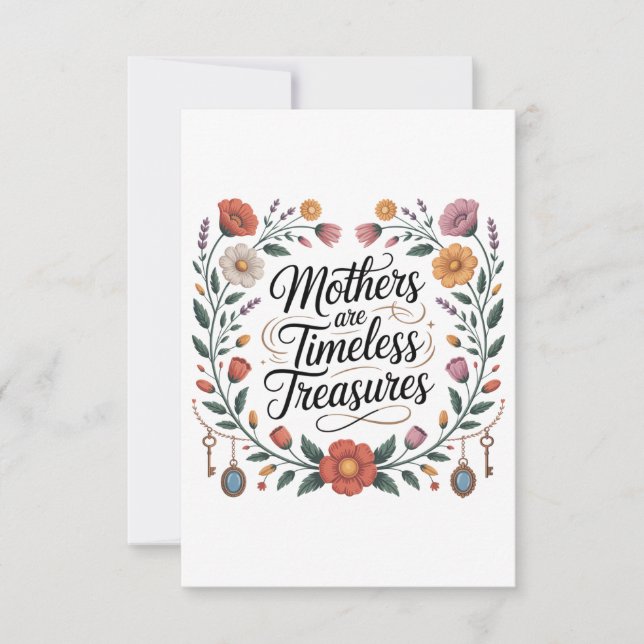Mothers Are Timeless Treasures Card (Front)