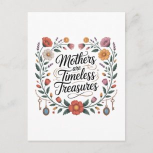 Mothers Are Timeless Treasures Invitation Postcard