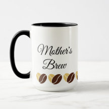 Mother's Brew Mug-Dad's Coffee Mug-editable