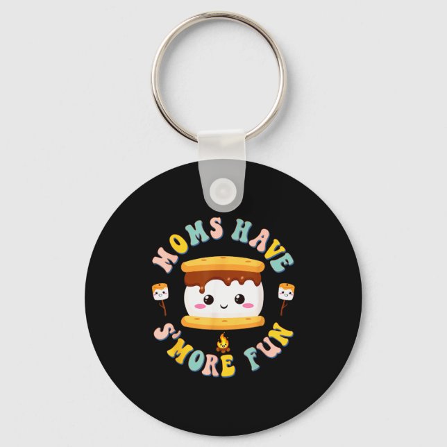 Mothers Camng Kawaii Smores Moms Have S'more Fun C Key Ring (Front)