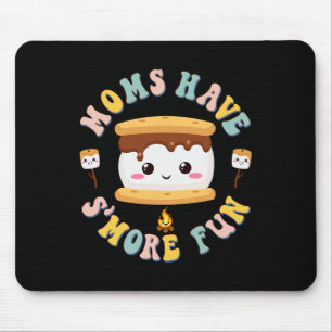 Mothers Camping Kawaii Smores Moms Have S'more Fun Mouse Mat