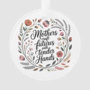 Mothers Craft Futures With Tender Hands Ornament