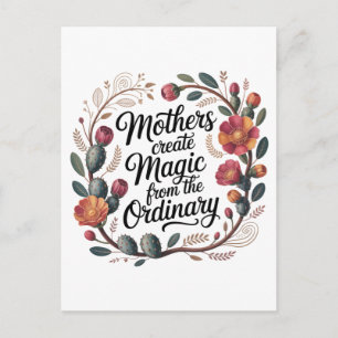 Mothers Create Magic From The Ordinary Holiday Postcard