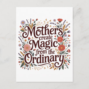 Mothers Create Magic From The Ordinary Holiday Postcard