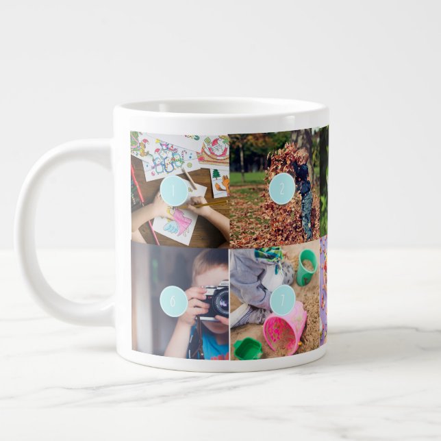 Mother's Day 10 Photos Collage Mug (Left)