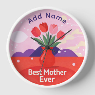 Mother's Day 10" Round Wall Clock
