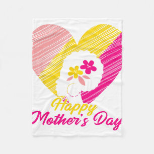 Mother's Day 2024 For Women Mum Grandma Love Fleece Blanket