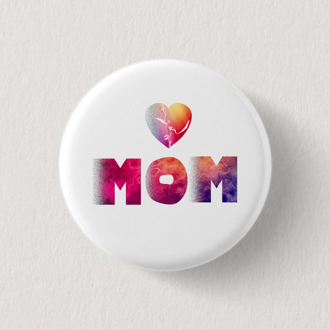 mothers day 3 cm round badge (Front)