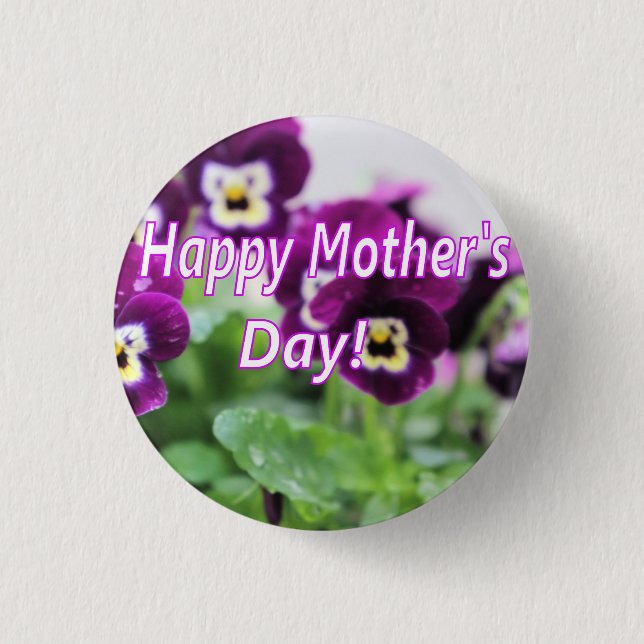 Mother's Day 3 Cm Round Badge (Front)