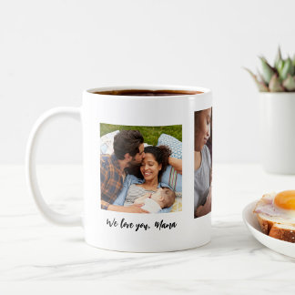 Mother's Day 3 Photo Personalised Coffee Mug