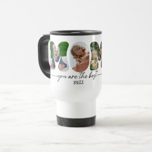  Mother's Day 3 Photos Collage Mom cut out Travel Mug