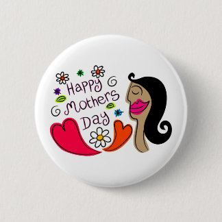 mothers day 6 cm round badge